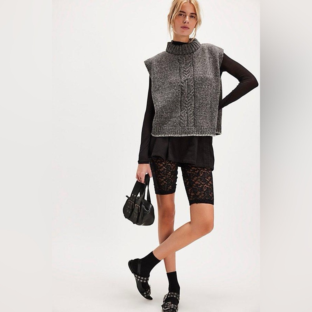 Free people Alma cable poncho